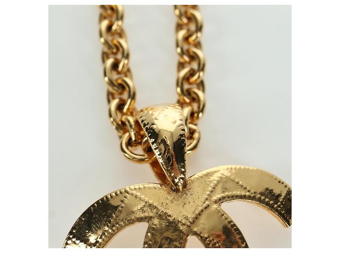 Collana CC CHANEL metallo tono oro CC Auth am11252SAM - vista 4