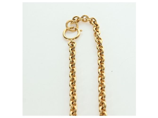 Collana CC CHANEL metallo tono oro CC Auth am11252SAM - vista 6