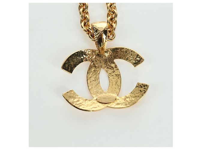Collana CC CHANEL metallo tono oro CC Auth am11252SAM - vista 8