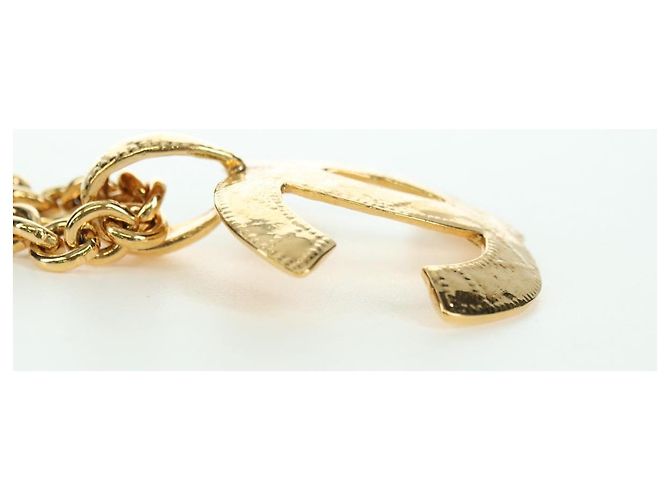 Collana CC CHANEL metallo tono oro CC Auth am11252SAM - vista 9