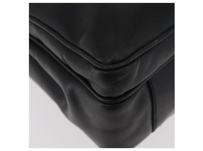 Borsa da lavoro PRADA in pelle nera argento autentica BAZ026 Nero - vista 9