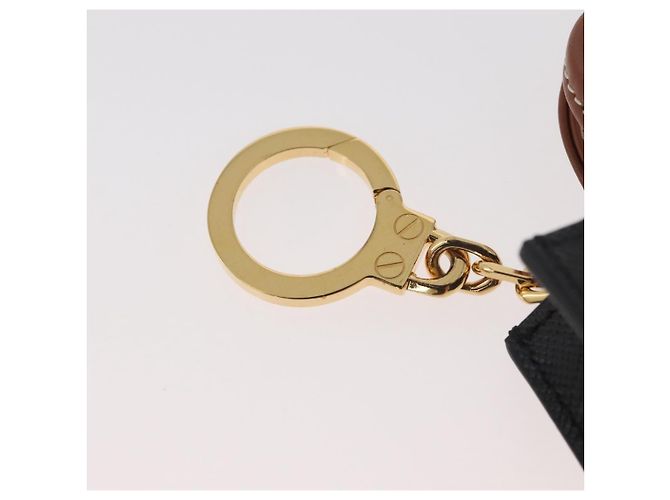 Céline CELINE Triomphe Tela Micro Vertical Cabas Charm PVC Marrone Oro Auth YKZ1019M D'oro - vista 8