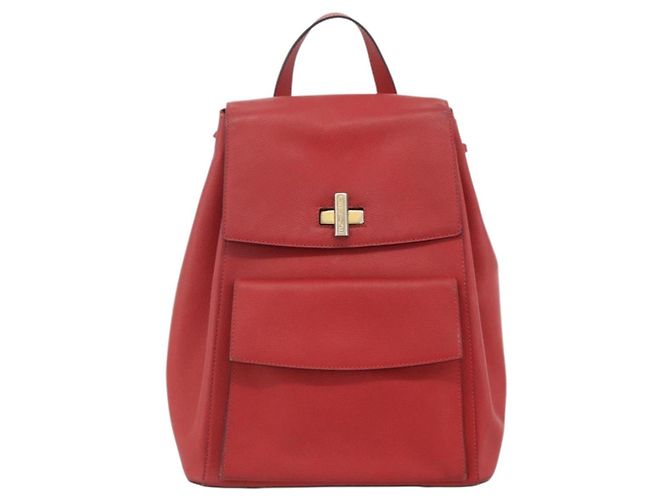 Céline Zaino CELINE in pelle rossa e oro Auth ARZ853 Rosso D'oro - vista 13