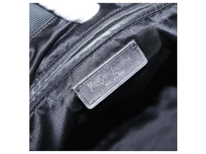 SAINT LAURENT Kahala Tote Bag Canvas Weiß Silber 121631 Auth YKZ178 - Ansicht 19