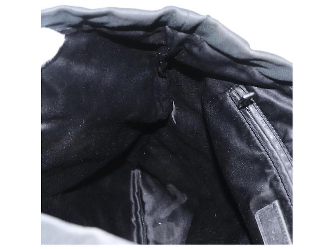 SAINT LAURENT Kahala Tote Bag Canvas Weiß Silber 121631 Auth YKZ178 - Ansicht 21
