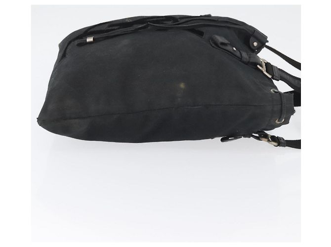 SAINT LAURENT Kahala Tote Bag Canvas Weiß Silber 121631 Auth YKZ178 - Ansicht 4