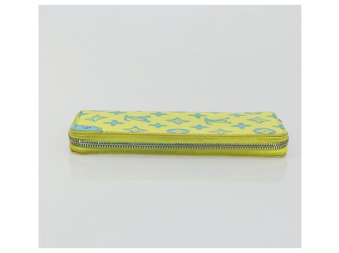 Cartera Vertical Zippy Playground LOUIS VUITTON Amarilla M82005 Auth YKZ1017V Amarillo - vista 3