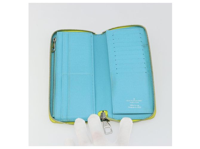 Cartera Vertical Zippy Playground LOUIS VUITTON Amarilla M82005 Auth YKZ1017V Amarillo - vista 9