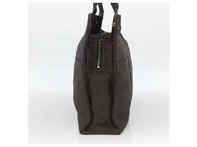 Hermès HERMES Handtasche Her Line MM aus Canvas Grau Auth YKZ1100 Braun - Ansicht 4