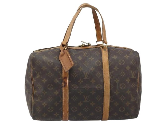LOUIS VUITTON Borsa Boston Sac Souple 35 Monogram M41626 LV Auth AMZ421 Monogramma - vista 13