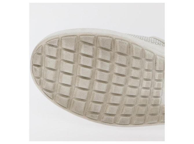 Salvatore Ferragamo Gancini Slipon Pelle 5 1/2 D Argento Auth 174632A - vista 8
