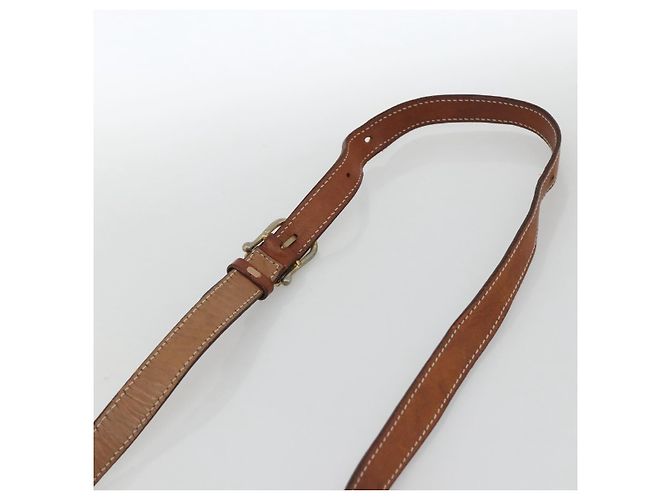 Céline Borsa a Spalla in Tela Macadam CELINE in Pelle PVC Marrone Oro Auth INZ100 D'oro - vista 8