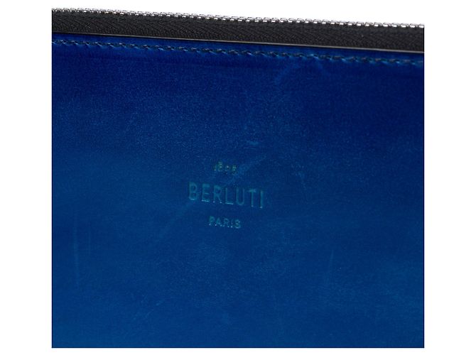 Autre Marque UNTERSCHRIEBENE Blaue Leder Tasche - 103447 - Ansicht 6