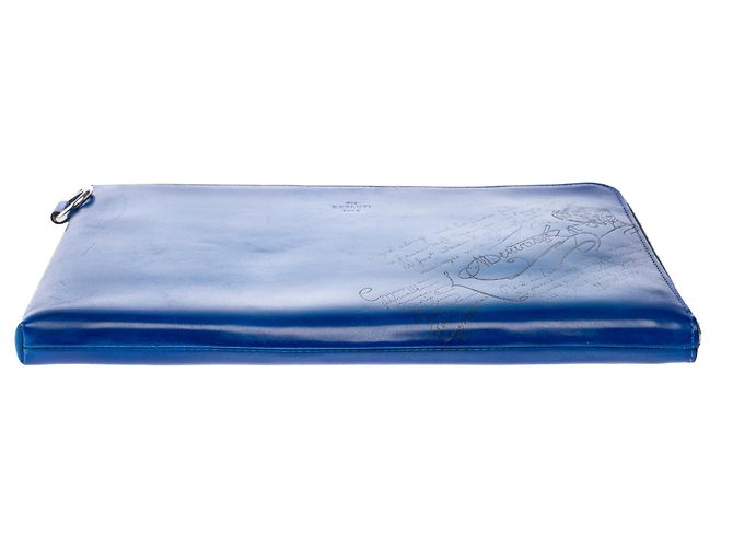 Autre Marque UNTERSCHRIEBENE Blaue Leder Tasche - 103447 - Ansicht 9