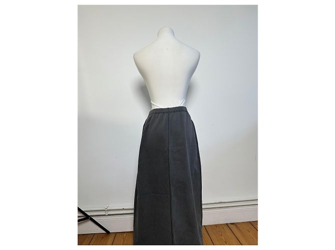 Vintage Issey Miyake Wollrock grau M - Ansicht 3