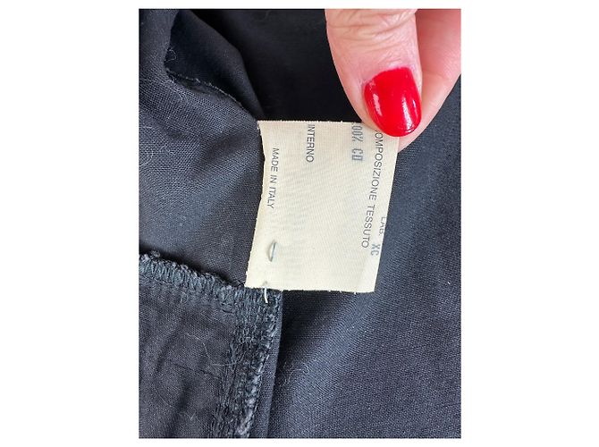 Camicia con zip vintage Fendi Roma / Mini giacca nera Nero - vista 11
