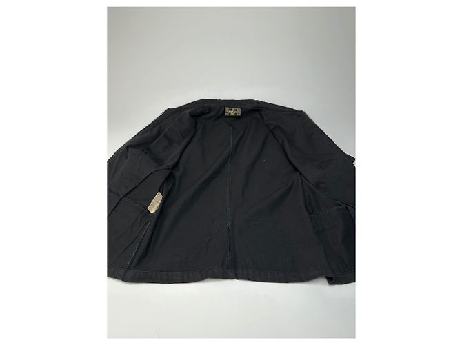 Camicia con zip vintage Fendi Roma / Mini giacca nera Nero - vista 7