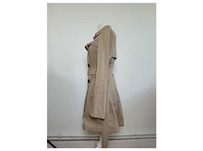 Trench coat Burberry Vintage Beige M - vista 3