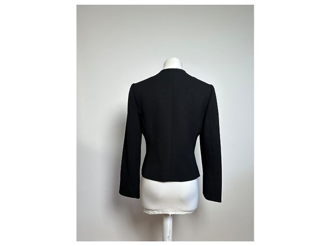 Chloé Vintage Givenchy Wool Blazer Short Coat Black M - view 3