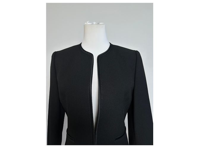 Chloé Vintage Givenchy Wool Blazer Short Coat Black M - view 4