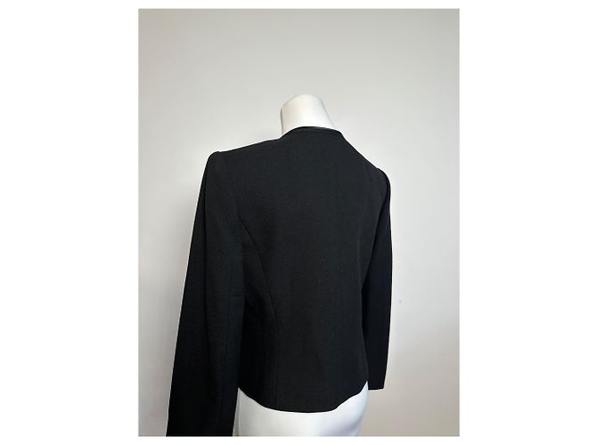 Chloé Vintage Givenchy Wool Blazer Short Coat Black M - view 5
