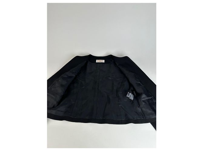 Chloé Vintage Givenchy Wool Blazer Short Coat Black M - view 8