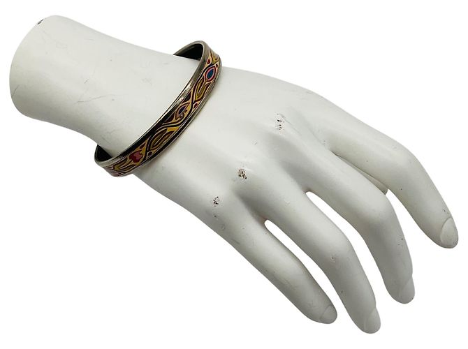 Hermès Hermes Cream Multi Printed Enamel Bangle Bracelet Multiple colors - view 2