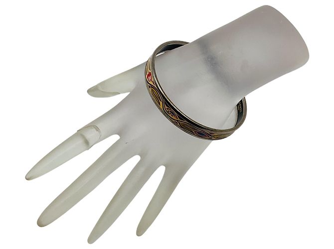 Hermès Hermes Cream Multi Printed Enamel Bangle Bracelet Multiple colors - view 3