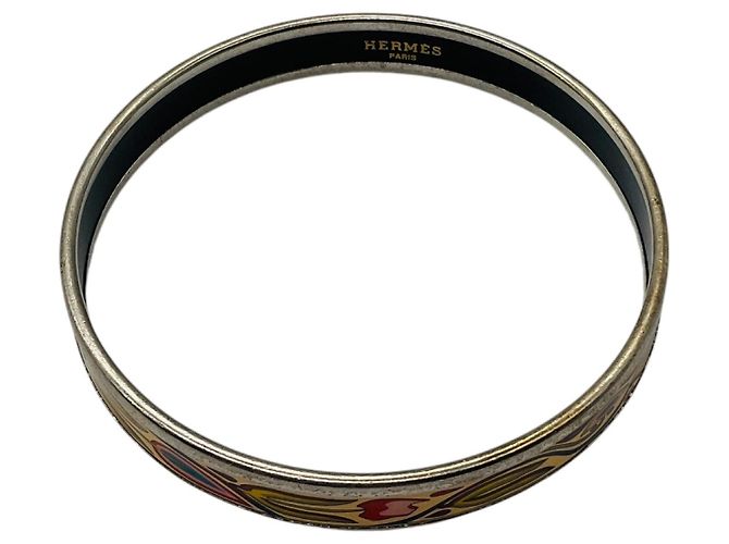 Hermès Hermes Cream Multi Printed Enamel Bangle Bracelet Multiple colors - view 4