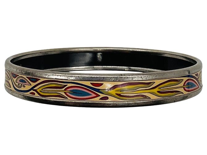 Hermès Hermes Cream Multi Printed Enamel Bangle Bracelet Multiple colors - view 5