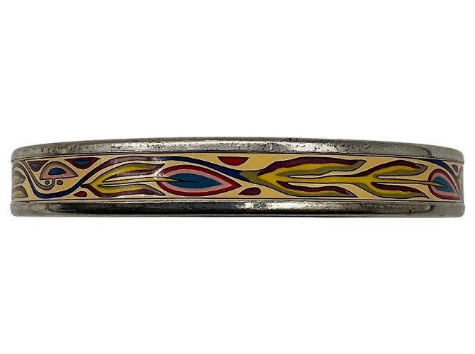Hermès Hermes Cream Multi Printed Enamel Bangle Bracelet Multiple colors - view 6