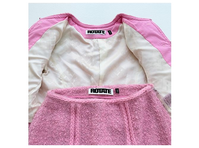 Conjunto de saia e blazer rosa Rotate - vista 8