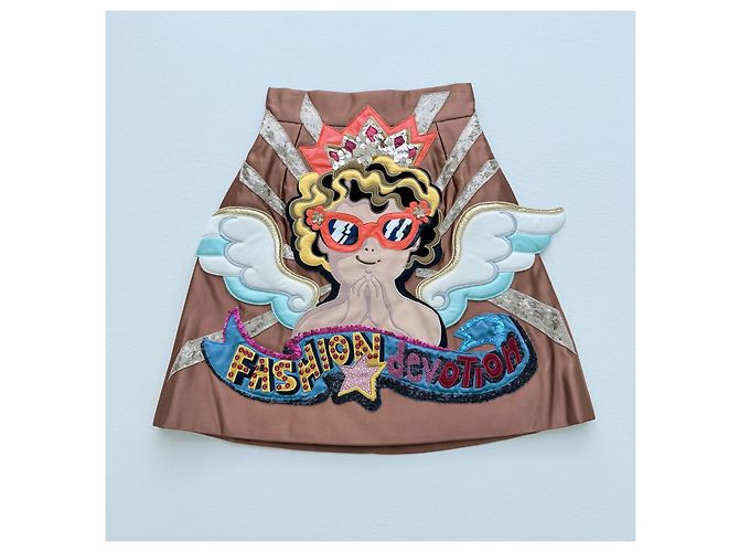 Falda del desfile de moda Dolce & Gabbana Otoño 2018 Multicolor - vista 2