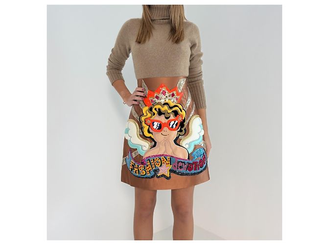 Falda del desfile de moda Dolce & Gabbana Otoño 2018 Multicolor - vista 3