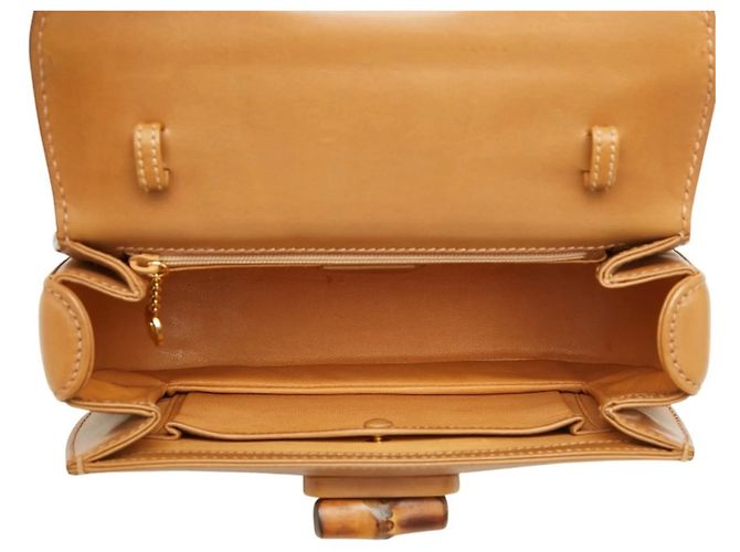 Borsa a Spalla Gucci Bamboo Marrone - vista 10