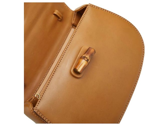 Borsa a Spalla Gucci Bamboo Marrone - vista 9