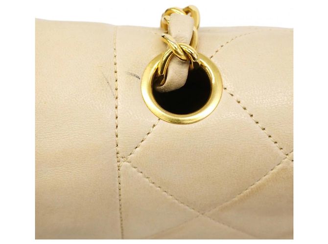 Borsa a Spalla Chanel Diana con Catena Beige - vista 11