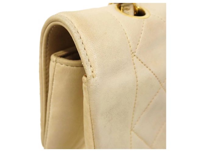 Borsa a Spalla Chanel Diana con Catena Beige - vista 7
