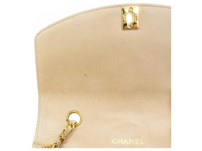 Borsa a Spalla Chanel Diana con Catena Beige - vista 9