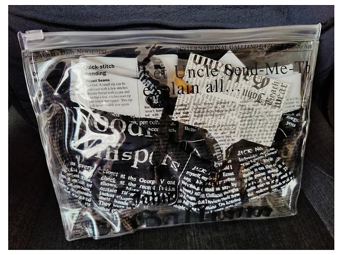 Neue John Galliano Newspaper Badeboxer M Schwarz - Ansicht 5