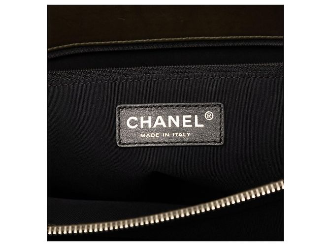 Chanel Coco Mark Jetsetter Boy Kettentasche Grün Khaki - Ansicht 5