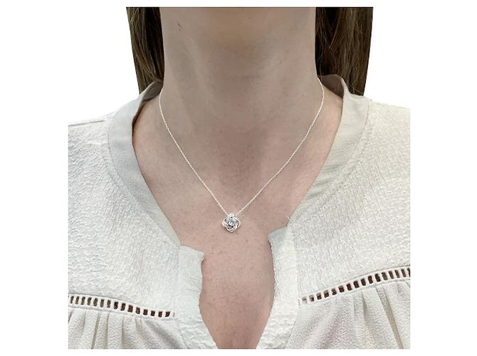 Collana Boucheron, "Ava Peonia", oro bianco, diamanti. - vista 5