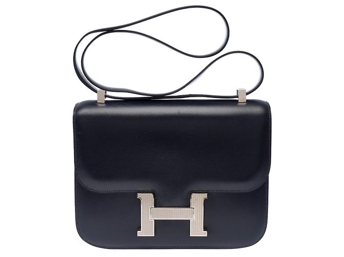 Hermès HERMES Constance Tasche aus marineblauem Leder - 103443 - Ansicht 2