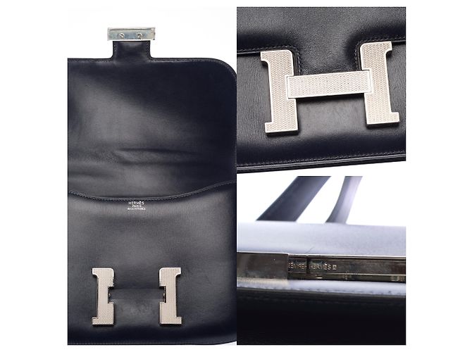 Hermès HERMES Constance Tasche aus marineblauem Leder - 103443 - Ansicht 6