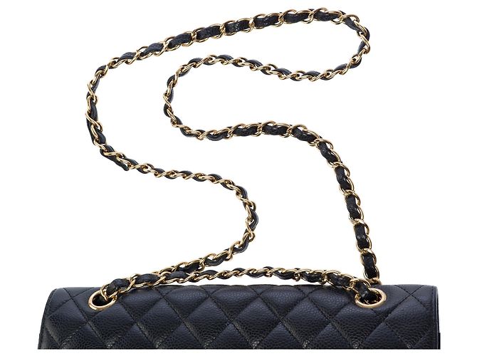Bolsa CHANEL Timeless/Classique em Couro Preto - 103437 - vista 10
