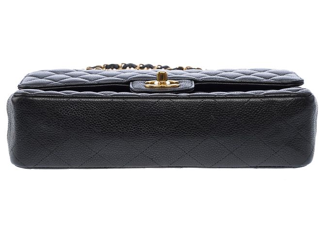 Bolsa CHANEL Timeless/Classique em Couro Preto - 103437 - vista 11