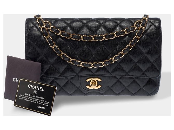 Bolsa CHANEL Timeless/Classique em Couro Preto - 103437 - vista 2