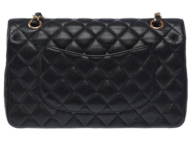 Bolsa CHANEL Timeless/Classique em Couro Preto - 103437 - vista 4