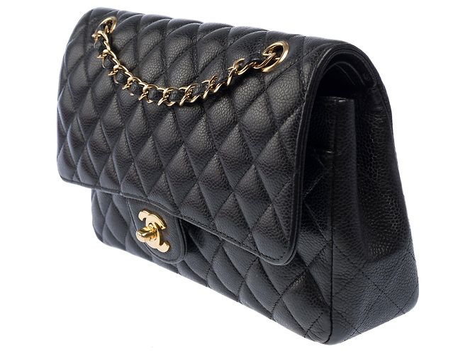 Bolsa CHANEL Timeless/Classique em Couro Preto - 103437 - vista 5