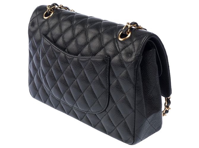 Bolsa CHANEL Timeless/Classique em Couro Preto - 103437 - vista 6